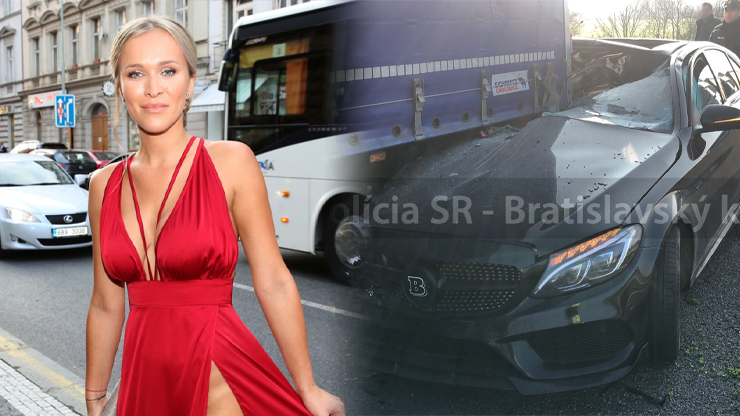 Nela Slováková měla vážnou nehodu na Slovensku: Luxusním vozem nabourala do náklaďáku