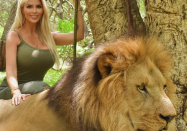 Lela Vémola zapózovala vedle lva a lidé se do ní pustili: Je to k poblití, když trpí nevinné zvíře, vzkazují