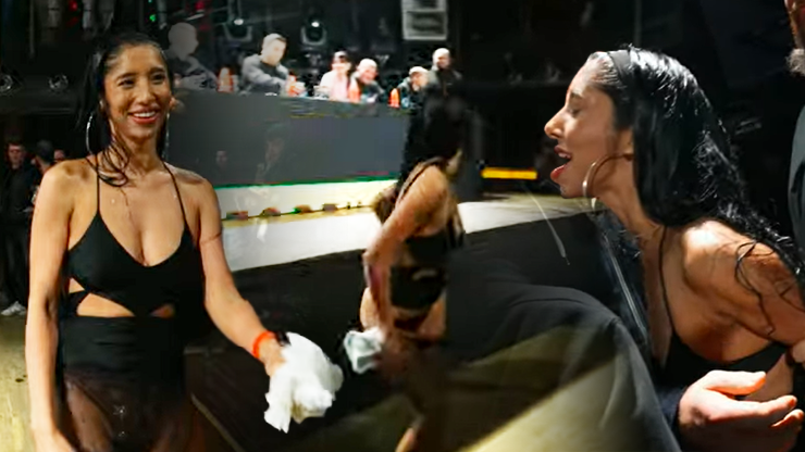 Šílená tiskovka Clash of the Stars: Mokrá Nikola Lauberová ukázala úplně vše, vyvedla ji ochranka