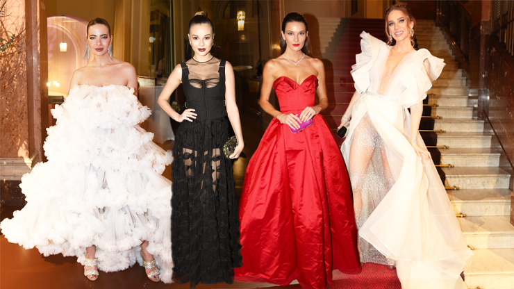 Ikonické modely Česko-Slovenského plesu: Průhledná Bagárová, (ne)oblečená Verešová a polárkový dort Debbie